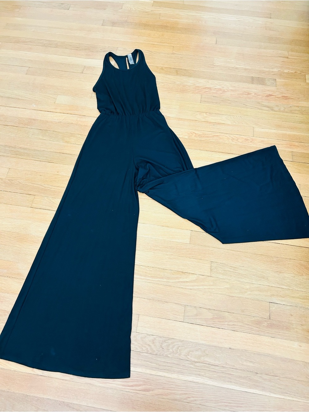Go Couture Black Wide-Leg Racerback beach Jumpsuit